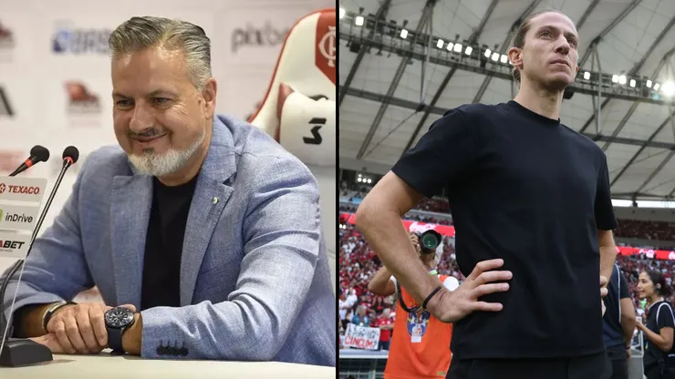 José Boto em entrevista Coletiva e Filipe Luís em partida pelo campeonato brasileiro