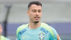 Gabriel Martinelli, durante treino da Seleção Brasileira