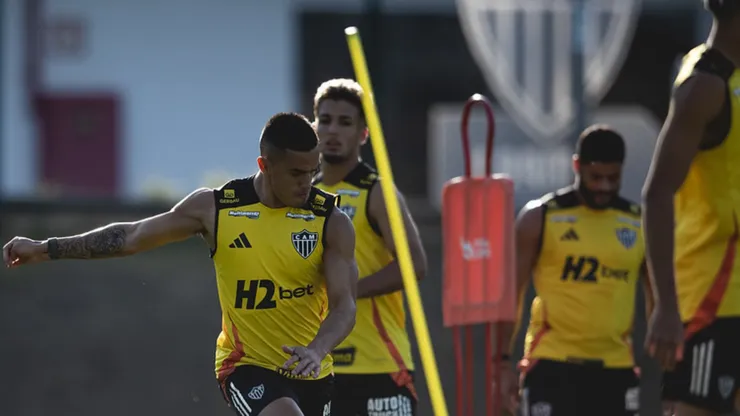 Galo tem rotina de trabalhos forte nos primeiros dias com Sampaoli (Foto: Pedro Souza / Atlético)