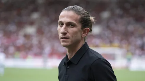 Filipe Luís, técnico do Flamengo. Foto: Jorge Rodrigues/AGIF