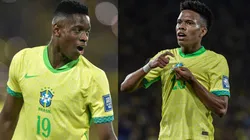 Estêvão e Luiz Henrique em ação pela Seleção Brasileira contra o Chile - Fotos - Thiago Ribeiro/AGIF