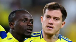 Otávio ao lado de Sadio Mané pelo Al-Nassr.