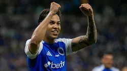 Kaio Jorge comemorando gol pelo Cruzeiro. Foto: Fernando Moreno/AGIF