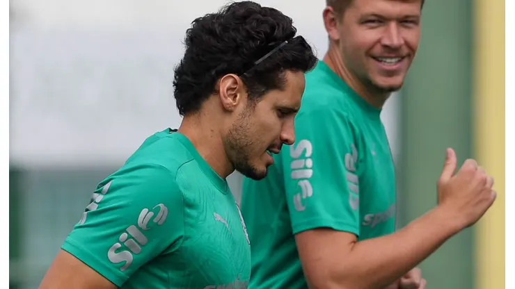 Raphael Veiga treinou sem restrições nesta 2ª - Foto: Cesar Greco/Ag. Palmeiras
