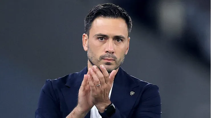 Davide Ancelotti, técnico do Botafogo em partida pelo campeonato brasileiro