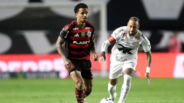 Santos vence o Flamengo na Vila Belmiro pelo Brasileirão Betano. Foto: Gilvan de Souza/ Flamengo