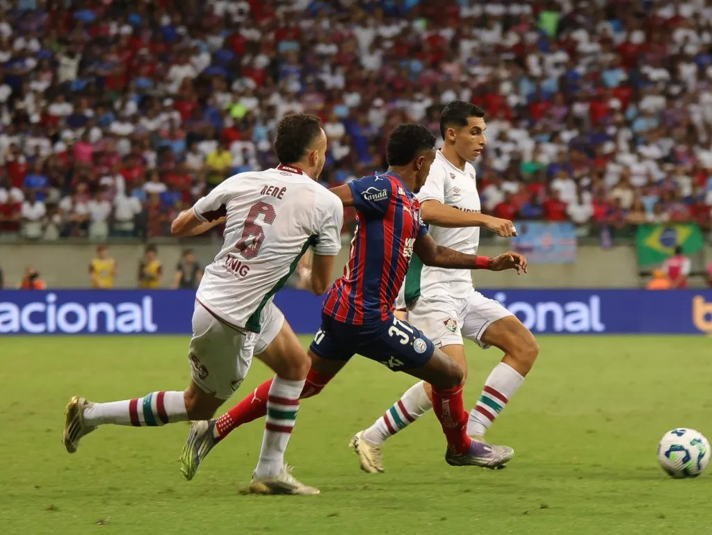 KaykyArthur Jampa jogador do Bahia durante partida contra o Fluminense – Foto: Marcio Jose/AGIF