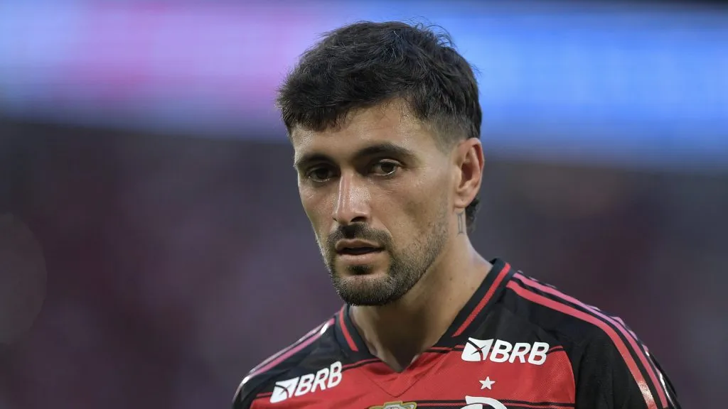 Arrascaeta, do Flamengo. Foto: Thiago Ribeiro/AGIF.