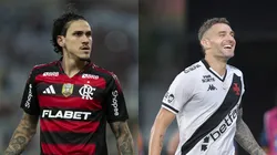 Pedro e Vegetti. Fotos: Jorge Rodrigues/AGIF e Thiago Ribeiro/AGIF.