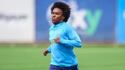 Willian, em treino no CT Luiz Carvalho (Lucas Uebel/Grêmio FBPA)