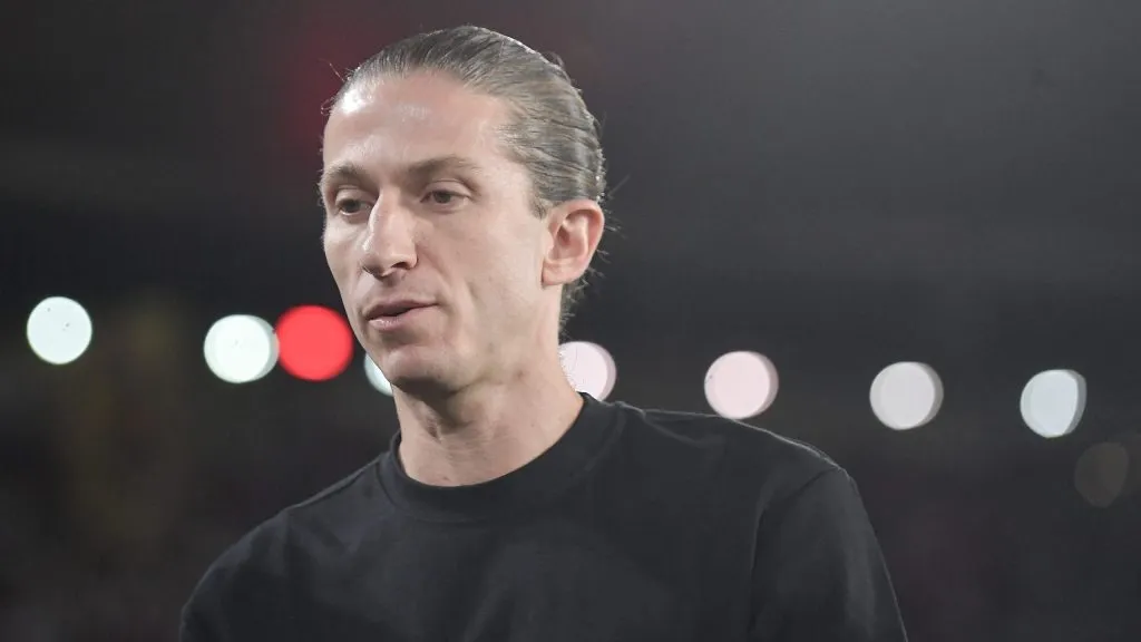 Filipe Luís, técnico do Flamengo. Foto: Thiago Ribeiro/AGIF.