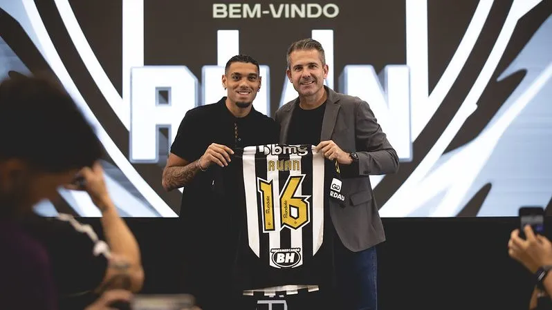 Ruan Tressoldi, novo zagueiro do Galo. Foto: Pedro Souza / Atlético
