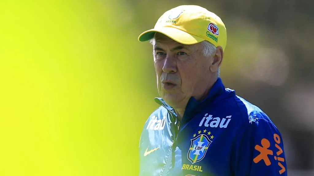 Carlo Ancelotti, técnico da seleção brasileira na Granja Comary (Foto: Buda Mendes/Getty Images)