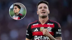 Retorno de Pulgar acirra disputa com Saúl no meio de campo do Flamengo. FotoxFoto: Pulgar (Gil Gomes/AGIF); Saúl (Jorge Rodrigues/AGIF)