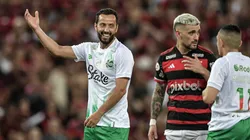 Nenê, jogador mais velho do Brasileirão, durante partida contra o Flamengo - Foto: Thiago Ribeiro/AGIF