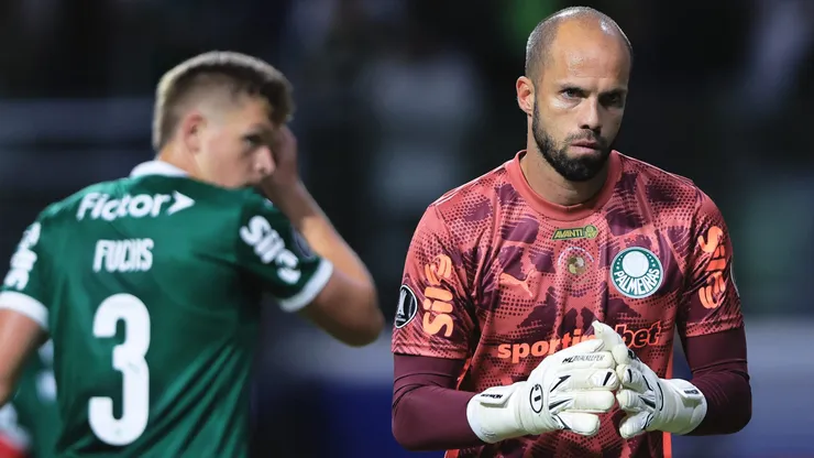 Marcelo Lomba goleiro do Palmeiras durante partida contra o Sporting Cristal no estadio Arena Allianz Parque pelo campeonato Copa Libertadores 2025. Foto: Ettore Chiereguini/AGIF