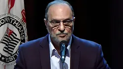 Romeu Tuma durante entrevista coletiva. Foto: Reprodução/Corinthians TV