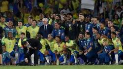 Jogadores do Brasil durante a partida contra o Chile no Maracana no Rio de Janeiro (RJ), pelas Eliminatorias da Copa do Mundo 2026. Foto: Marlon Costa/AGIF