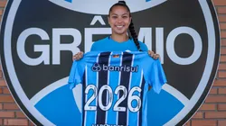 Grêmio renovou com atacante Giovaninha - Foto: Caroline Motta/Grêmio FBPA