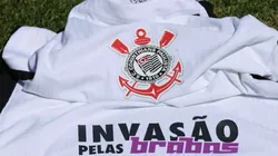 Camisa masculina apoiando as Brabas. Foto: José Manoel Idalgo/Corinthians