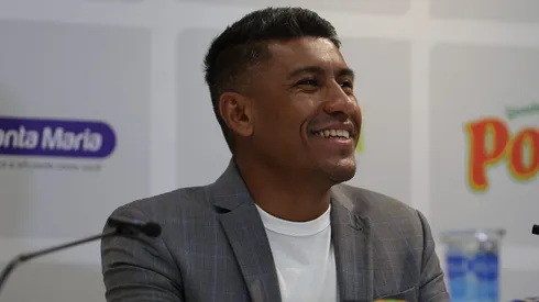 Paulinho durante sua apresentação oficial como coordenador técnico do Mirassol - Foto: Pedro Zacchi/AGIF