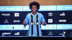 Willian foi apresentado no Grêmio nesta terça-feira (9).
