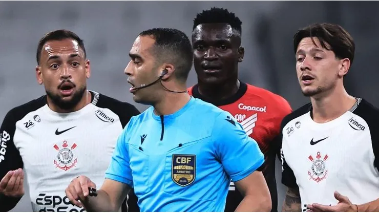 Arbitragem anulou o gol de Viveros por falta em Maycon no início da jogada.