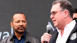 SP - SANTOS - 09/06/2025 - SANTOS, NOVO CT DA BASE - Coletiva de imprensa realizada durante a inauguracao das novas instalacoes do CT Rei Pele, reformado em parceria com a empresa NR Sports, de propriedade de Neymar Jr. No evento, o presidente Marcelo Teixeira e o pai do atleta apresentaram o projeto de um novo centro de treinamento.