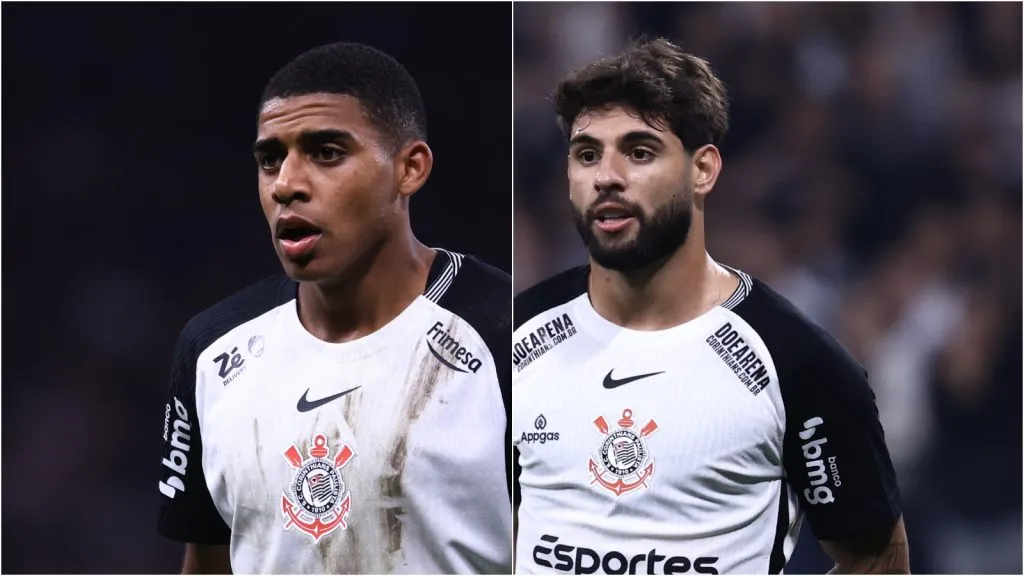 Yuri Alberto e Gui Negão no Corinthians. Foto: Marcello Zambrana/AGIF