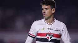 Oscar jogador do Sao Paulo durante partida contra o Corinthians no estadio Morumbi pelo campeonato Brasileiro A 2025. Foto: Ettore Chiereguini/AGIF