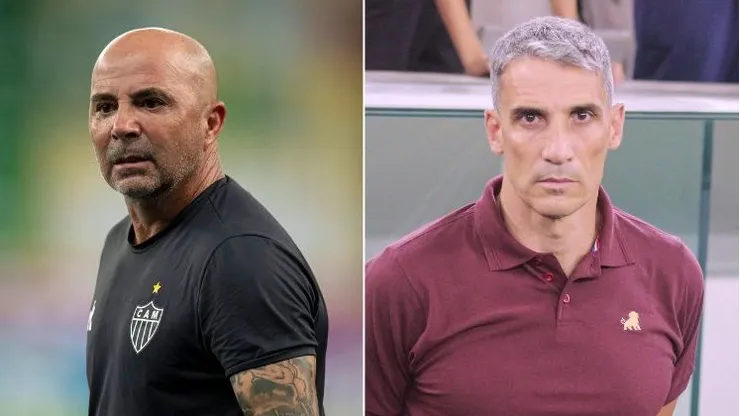 Jorge Sampaoli, prepara o Galo para o duelo contra o Santos de Vojvoda no domingo