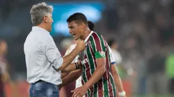 Jogadores do Fluminense comemoram vitoria ao final da partida contra o Bahia no estadio Maracana pelo campeonato Copa Do Brasil 2025. Foto: Jhony Pinho/AGIF