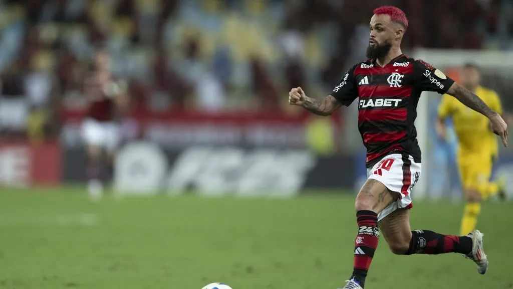 Michael jogador do Flamengo durante partida contra o Deportivo Tachira no estadio Maracana pelo campeonato Copa Libertadores 2025. Foto: Jorge Rodrigues/AGIF