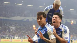 Kaio Jorge jogador do Cruzeiro comemora seu gol durante partida contra o Atletico-MG no estadio Mineirao pelo campeonato Copa Do Brasil 2025. Foto: Gilson Lobo/AGIF
