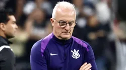 Dorival Junior tecnico do Corinthians durante partida contra o Palmeiras no estadio Arena Corinthians pelo campeonato Brasileiro A 2025. Foto: Marcello Zambrana/AGIF
