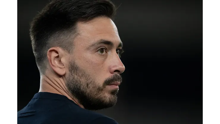 RJ - RIO DE JANEIRO - 30/08/2025 - BRASILEIRO A 2025, BOTAFOGO X BRAGANTINO - Davide Ancelotti tecnico do Botafogo durante partida contra o Bragantino no estadio Engenhao pelo campeonato Brasileiro A 2025. Foto: Jorge Rodrigues/AGIF
