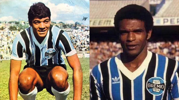 Alcindo e Tarciso são ídolos históricos do Grêmio.
