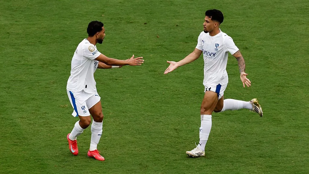 Jogadores brasileiros no Al-Hilal. Foto: Michael Reaves/Getty Images