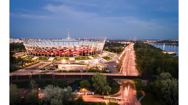 Estádio Nacional de Varsóvia. Foto: reprodução/UEFA