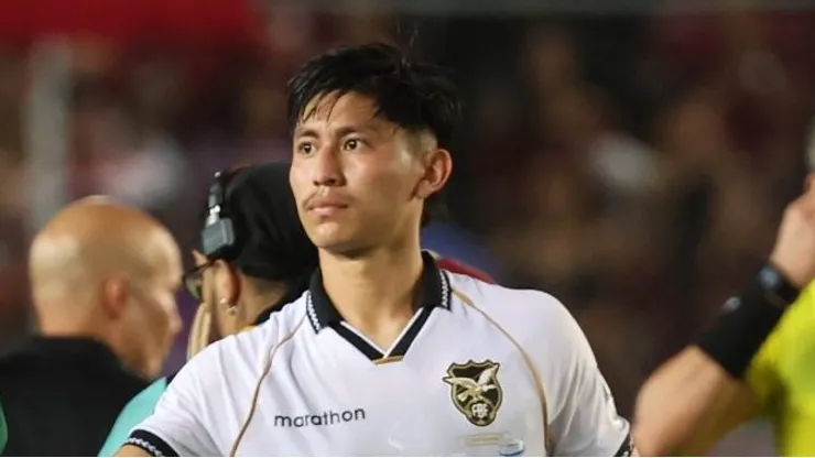 Miguelito, meia do Santos, emprestado ao América-MG e da Seleção Boliviana - Foto: Edilzon Gamez/Getty Images