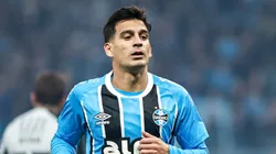 Cristaldo em ação durante partida na Arena do Imortal