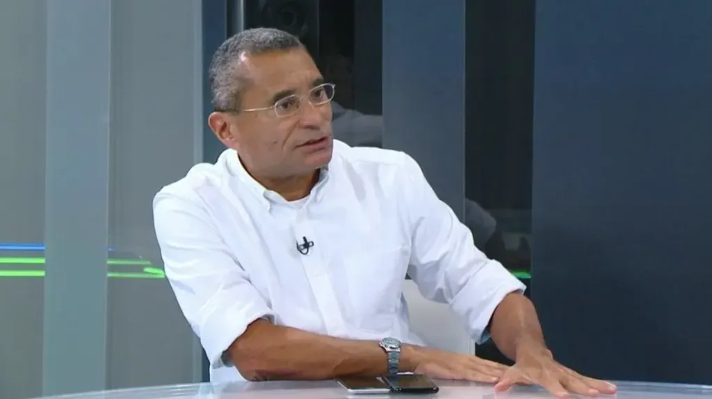 PC Vasconcellos, comentarista do Grupo Globo. Foto: Reprodução/SporTV.