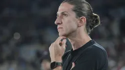 Filipe Luis tecnico do Flamengo durante partida contra o Fluminense no estadio Maracana pelo campeonato Brasileiro A 2025. Foto: Thiago Ribeiro/AGIF