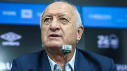 Felipão durante sua apresentação. Foto: Lucas Uebel/Grêmio FBPA