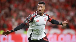RS - PORTO ALEGRE - 20/08/2025 - COPA LIBERTADORES 2025, INTERNACIONAL X FLAMENGO - Bruno Henrique jogador do Flamengo comemora seu gol durante partida contra o Internacional no estadio Beira-Rio pelo campeonato Copa Libertadores 2025. Foto: Maxi Franzoi/AGIF