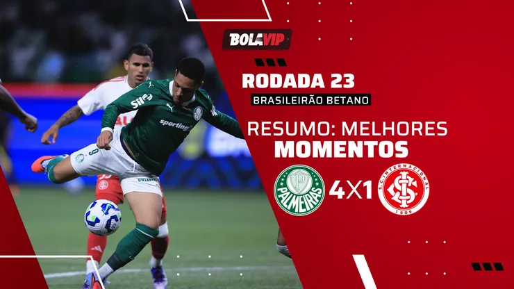 Palmeiras 4 x 1 Internacional. Foto: Ettore Chiereguini/AGIF