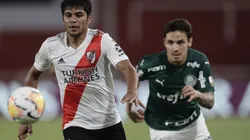 Raphael Veiga durante partida contra o River Plate - (Photo by Juan I. Roncoroni – Pool/Getty Images)
