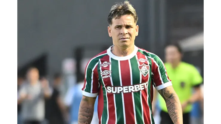 SP - SANTOS - 31/08/2025 - BRASILEIRO A 2025, SANTOS X FLUMINENSE - SOTELDO jogador do Fluminense durante partida contra o Santos no estadio Vila Belmiro pelo campeonato Brasileiro A 2025. Foto: Jota Erre/AGIF