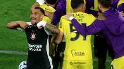 Matheuzinho comemora gol do Corinthians duranta partida contra o Fluminense - (Photo by Buda Mendes/Getty Images)