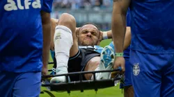 Braithwaite saiu de maca da partida contra o Mirassol.